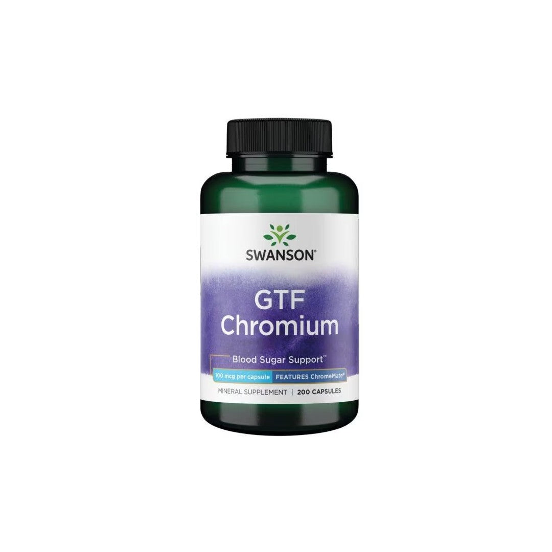 GTF Chrom - Eigenschaften ChromeMate 100 mcg 200 Kapseln Swanson Health Products